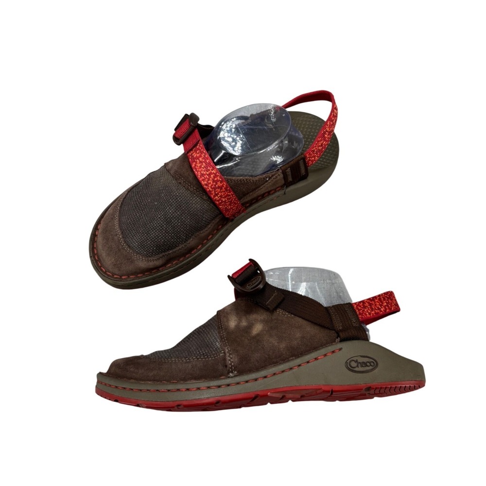 Chaco Z/Cloud Clog Brown Suede Adjustable Strap Slip On Mule Women's Size 9.5